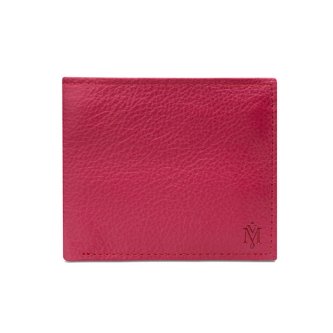 Crimson leather wallet