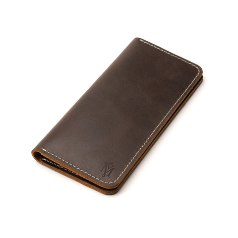 Chestnut Long Leather Wallet