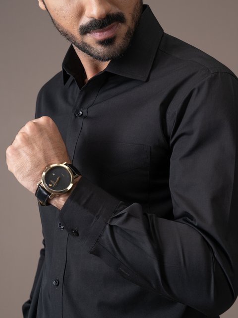 Jet Black Formal Shirt