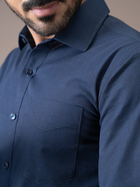 Navy Blue Formal Shirt