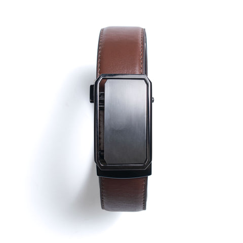 Crest Black Leather Belt