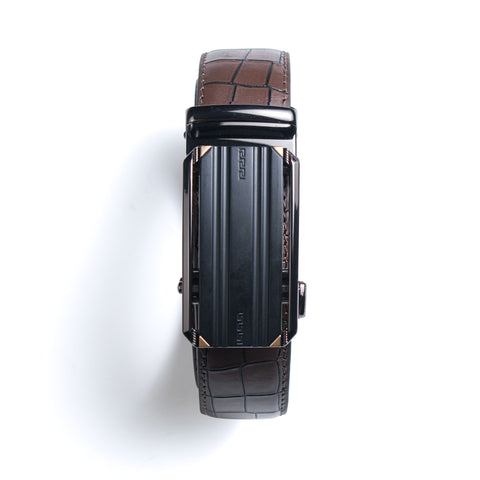 Mahogany Brown Leather Belt