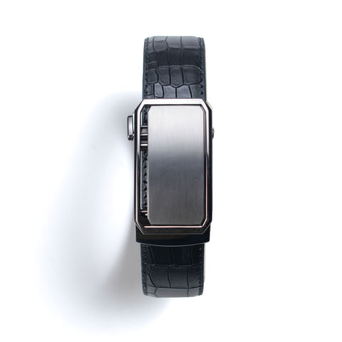 Bucklor Black Leather Belt