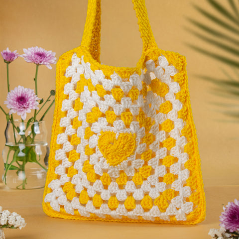 Marigold Crochet Handbag