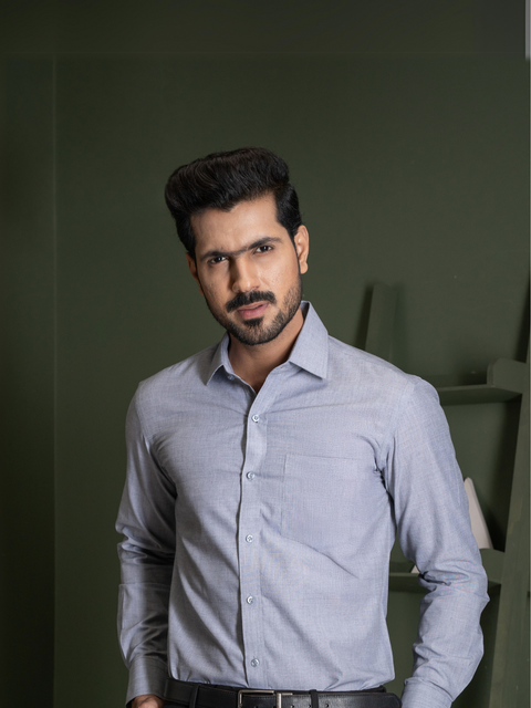 Dusky Grey Formal Shirt