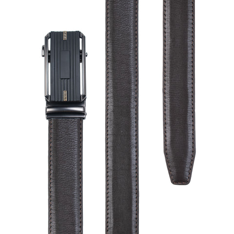 Kruze Charcoal Leather Belt