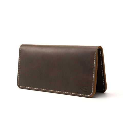 Chestnut Long Leather Wallet