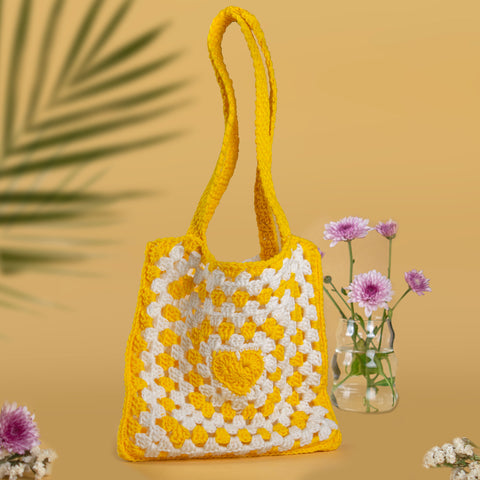 Marigold Crochet Handbag