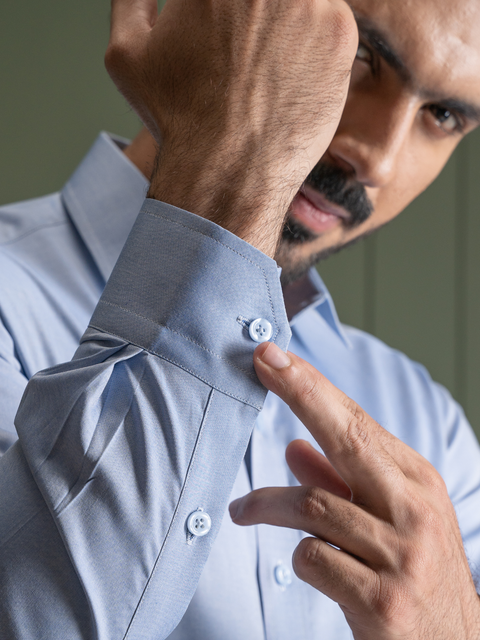 Steel Blue Formal Shirt