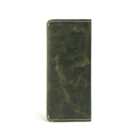 The Distressed Olive Long Wallet
