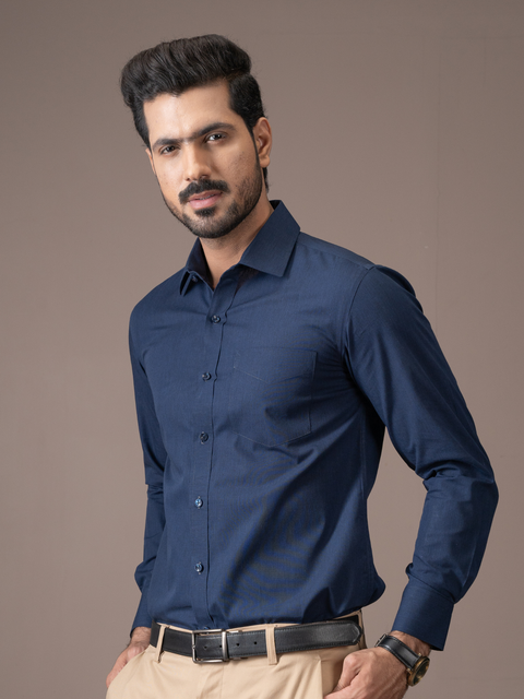 Navy Blue Formal Shirt