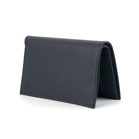 Blue Saffiano Leather Long Wallet