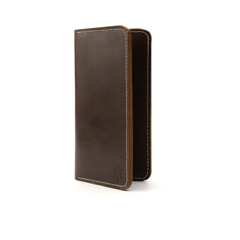 Chestnut Long Leather Wallet