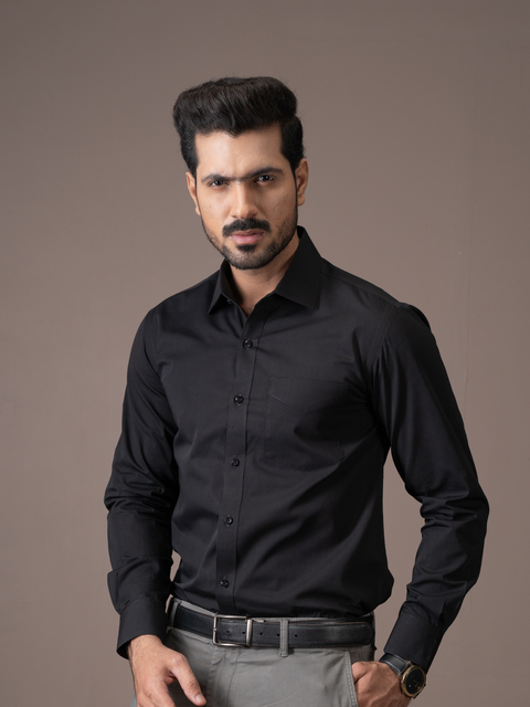 Jet Black Formal Shirt