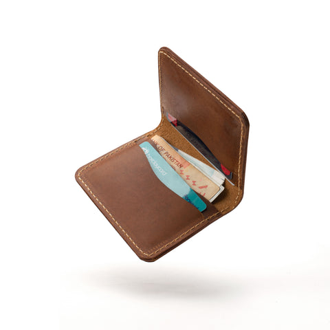 Retro Brown Leather Cardwallet for Men