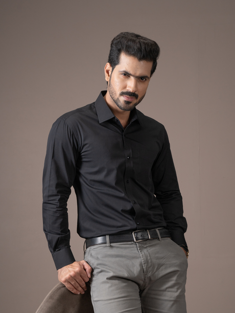 Jet Black Formal Shirt