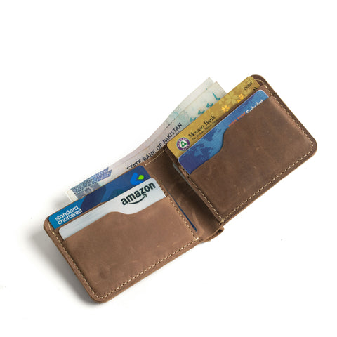 The Rustic Brown Bifold Wallet