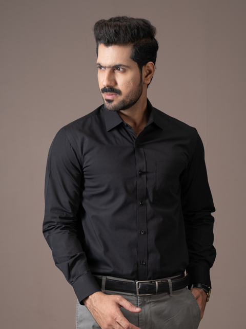 Jet Black Formal Shirt