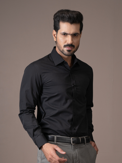 Jet Black Formal Shirt