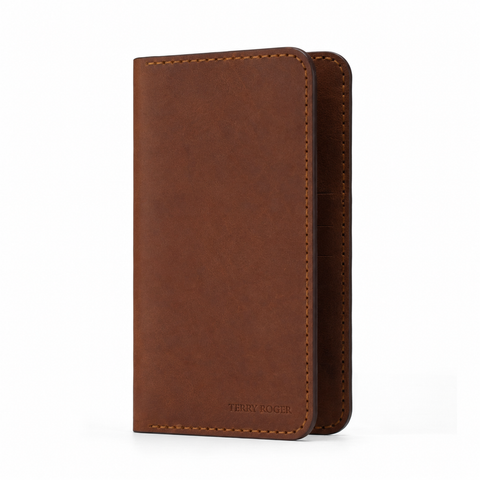 Terry Roger Amber Long Leather Wallet by Modveste