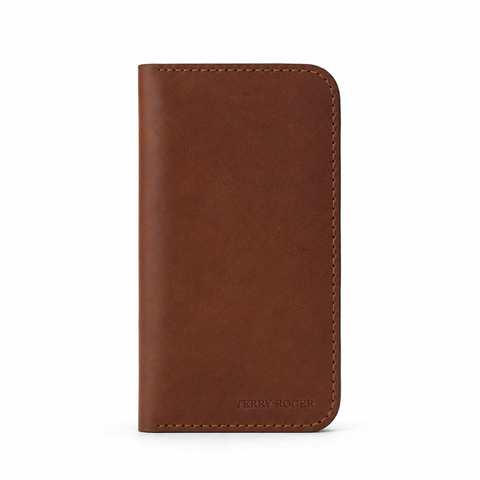 Terry Roger Amber Long Leather Wallet by Modveste