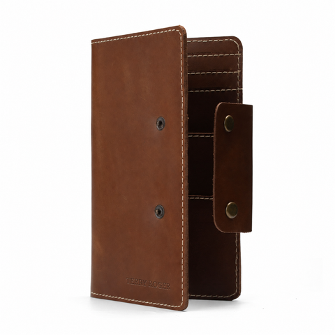 Terry Roger Leather Passport Cover By Modveste