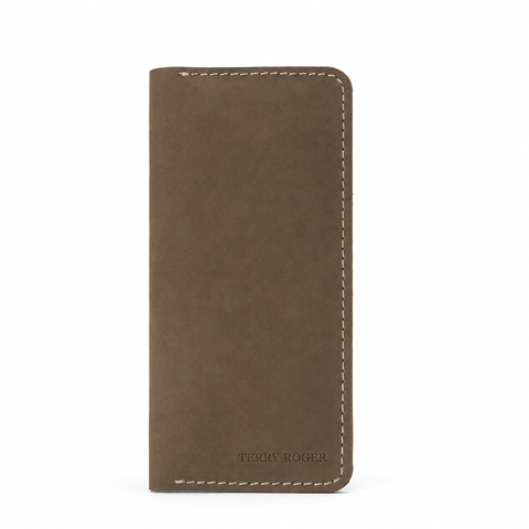Terry Roger Oak Long Leather Wallet By Modveste