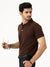 Basic Brown Polo Shirt For Men