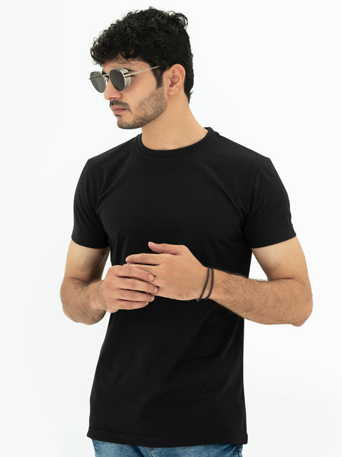 Shop Black Basic T-Shirt