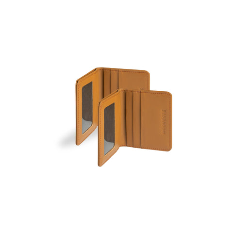 Pack of 2 Camel Brown Mini Leather Wallet