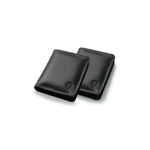Pack of 2 Handmade Black Mini Leather Wallet