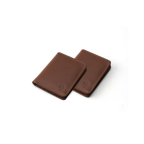 Pack of 2 Minimus Dark Brown Leather Wallet
