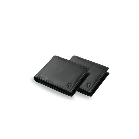 Pack of 2 JJ American-Style Red Genuine Leather Wallet