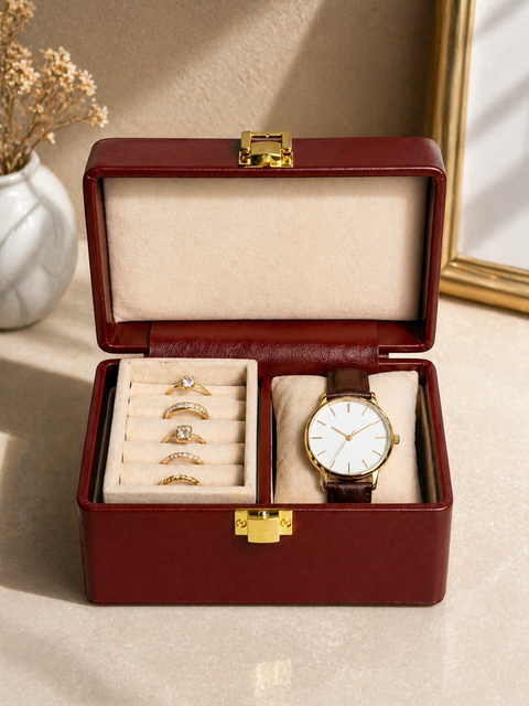 Signature Box | Premium Leather Jewellery Organizer