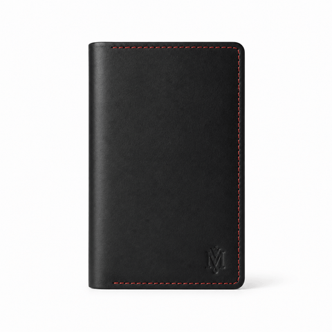 The Maverick Black Cow Leather Wallet