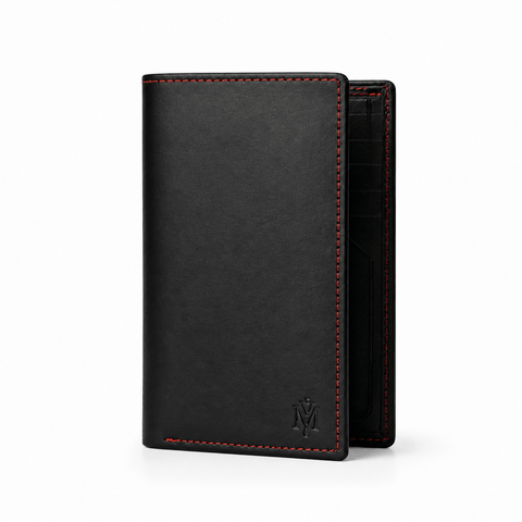 The Maverick Black Cow Leather Wallet