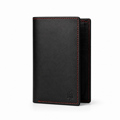 The Maverick Black Cow Leather Wallet